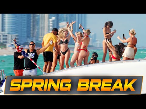 HAULOVER SPRING BREAK IN ANOTHER LEVEL!! (BIMINI TOP FAIL ) BOAT ZONE