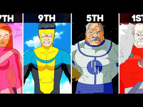 Top 20 STRONGEST Characters In Invincible Ranked!