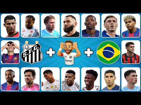 Can You Guess The Player By Song, Club, Emoji, Nationality & Jersey 🤔⁉️ | Ronaldo, Messi, Neymar