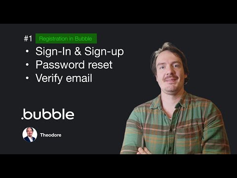 Bubble.io Tutorial: How to build Login and Signup form, reset password and verify users email.