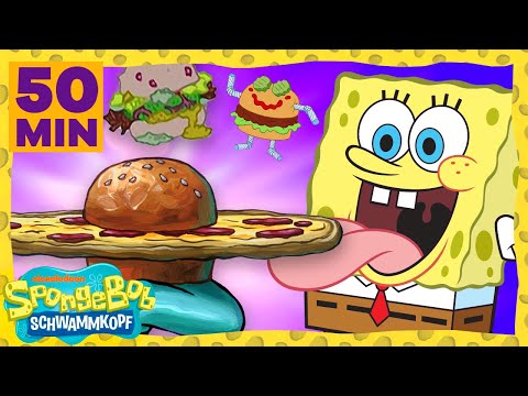 SpongeBob Schwammkopf | Die besten Krabbenburger-Erfindungen in 50 Minuten! | SpongeBob Schwammkopf