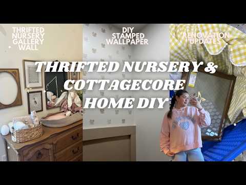 Come Thrifting With Me for My Daughter’s Nursery + DIY Wallpaper in Our Bedroom