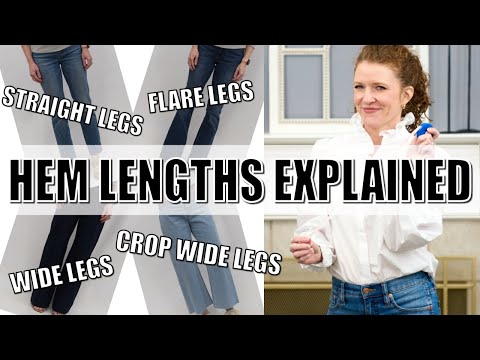 What Length To Wear Straight, Wide, Crop and Flare Leg Jeans & Pants With 4 Different SPRING Shoes
