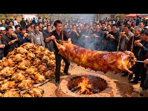 海南临高乡镇爆火土窑烤鸡，春节1天狂烤500只，108元1只排队都要吃#麦总去哪吃