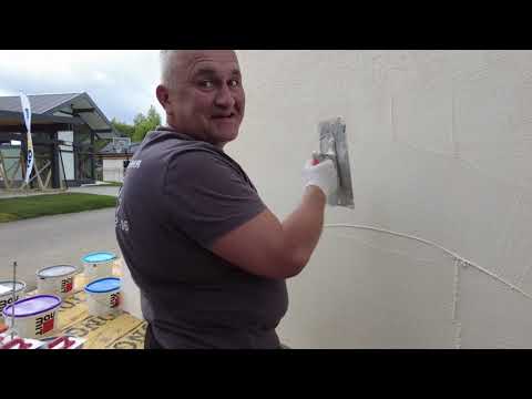 SiliconTop Baumit фактура Короед. Мастер-класс по нанесению декоративной штукатурки на фасад дома