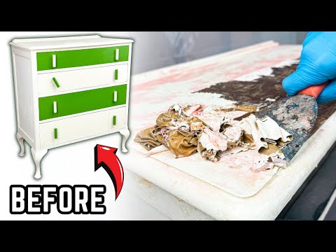 Amazing RESTORATION of a Painted Chest of Drawers