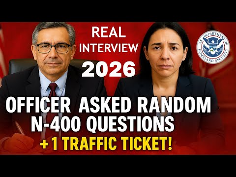 Real U.S. Citizenship Interview 2025 – Officer asked Random N-400 Questions + 1 Traffic Ticket