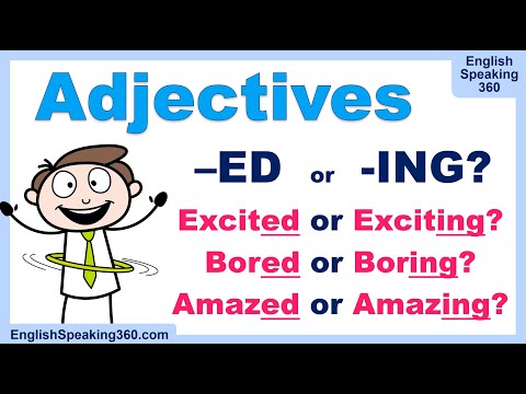 ED vs ING Adjectives in English | 15 Common Pairs Explained: Excited/Exciting? Confused/Confusing?