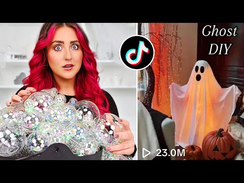 I Tried VIRAL TikTok Halloween HACKS | Viral Ventures!