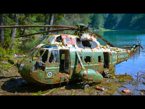 FULL RESTORATION OF THE VH-3D MARINE ONE, ABANDONED SINCE 1976 IN THE SWAMP — FROM JUNKYARD TO....