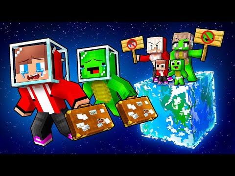 JJ and Mikey Were KICKED OUT Of The Planet By Their Families in Minecraft - Maizen