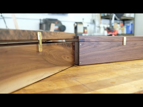 Making a Pair of Walnut Watch Boxes with Brass Hardware