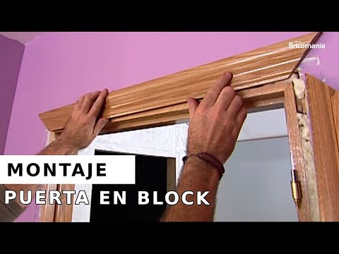 COLOCAR una PUERTA en BLOCK: Montaje puerta en block con Bricomania