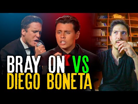 COMPARO A BRAY ON con DIEGO BONETA cantando ME NIEGO A ESTAR SOLO de LUIS MIGUEL, Cual es mejor?
