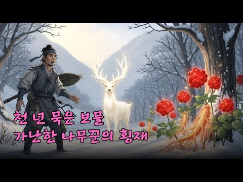 눈보라 치는 산속에서 피 흘리는 신비한 짐승을 구해준 가난한 나무꾼의 소름 돋는 인생 역전 | 잠 잘 오는 조선 야담 오디오북
