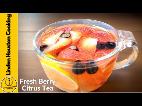 Fresh Berry Citrus Tea & Juice Fusion | Strawberry, Blueberry & Raspberry Delight