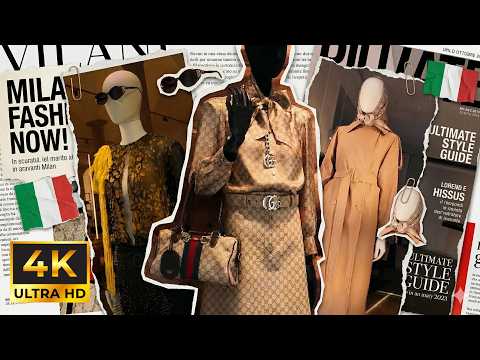 Milan Luxury Window Displays 2026 🇮🇹 | Via Montenapoleone 4K (Gucci, LV, Fendi & More)