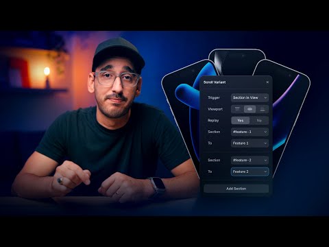 Animating between variants on scroll in Framer  (Animation Lesson 10)