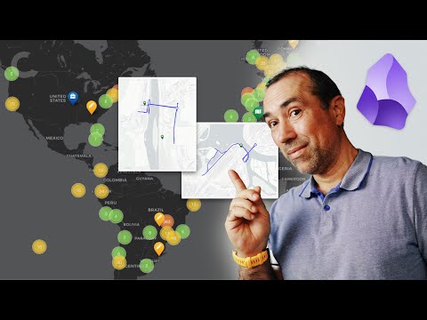 Obsidian Map View 🎉 NEW Paths feature!