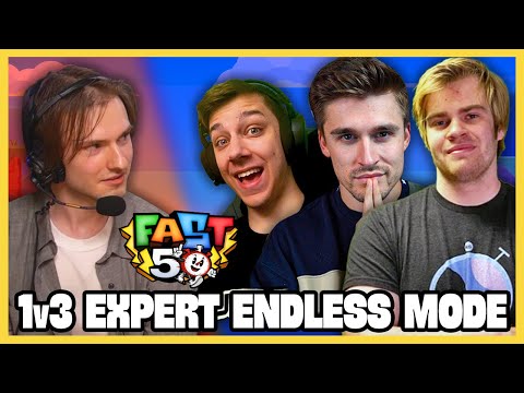 LilKirbs takes on cjya, EazySpeezy, and Ludwig in Super Mario Maker | Fast50