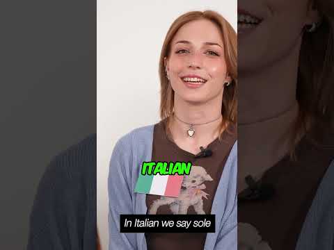 How do you say Sun in your Languages?