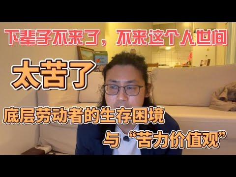 下辈子不来了，不来这个人世间。太苦了。底层劳动者的生存困境与“苦力价值观”的形成。