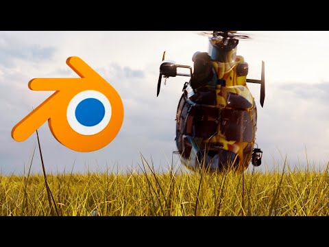Helicopter  realistic animation tutorial in Blender