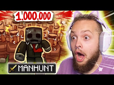 Is This Peak or Brainrot? (1,000,000 Villager Manhunt Reaction)