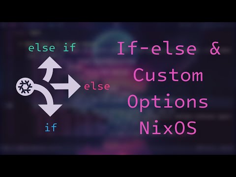 Custom Options and If-else Statements in Your NixOS Config
