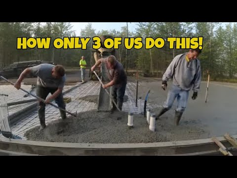 My Proven Method For Pouring Concrete Floors with ONLY 3 People