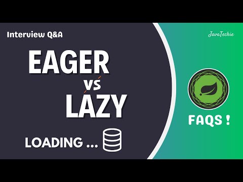 Interview Q&A |  Lazy vs Eager Loading Explained | Clear & Confident Answers ! @Java Techie