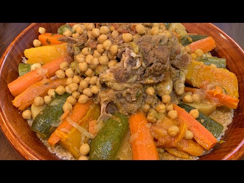 Couscous | Moroccan Couscous with Lamb and Vegetables | How To Make Lamb Couscous with Vegetables