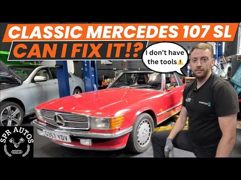 FIXING A CLASSIC MERCEDES 107 SL, GENERAL REPAIRS WITHOUT CORRECT TOOLS⚠️ CAN WE DO IT?