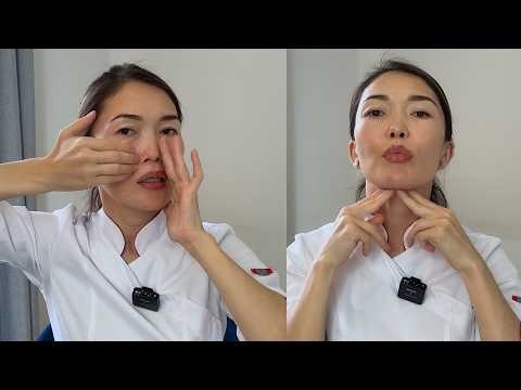 Face and neck massage in 10 minutes - remove tension, swelling and wrinkles