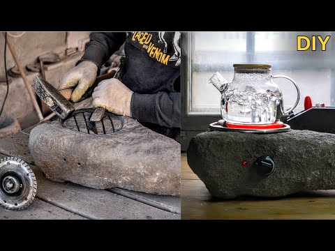❗DIY: Amazing Stone Carving Techniques For Unique Objects. Stone kitchen stove. Cooking stone