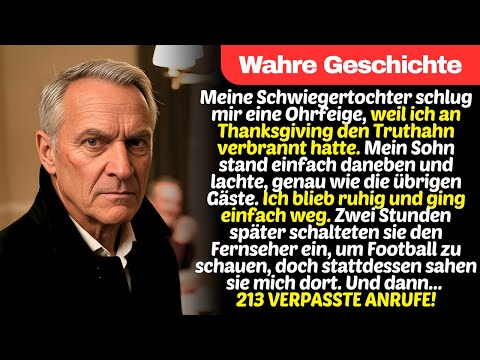 Meine Schwiegertochter hat mich an Thanksgiving geschlagen. Zwei Stunden später habe ich auch...