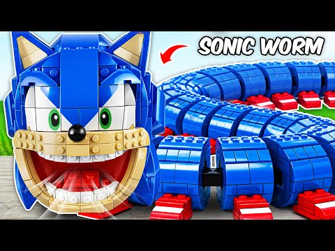 LEGO Roblox: SHIN SONIC Becomes HUNGRY WORM?! | AM Bricks Galaxy