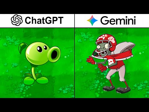 AI создал Plants vs Zombies | ChatGPT vs Gemini vs Grok vs Deepseek