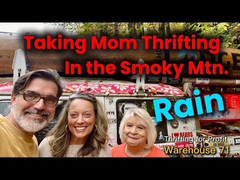 We Took Mom Thrifting in the Smoky Mountain Rain | Cozy Fall Road Trip. Thrifting for profit!