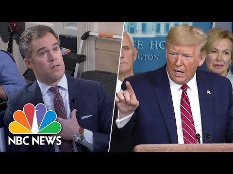 Trump Berates Peter Alexander Over Coronavirus Question: ‘You’re A Terrible Reporter’ | NBC News