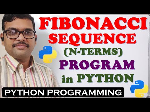 FIBONACCI SEQUENCE (N-TERMS) PROGRAM IN PYTHON || FIBONACCI SERIES IN PYTHON || PYTHON PROGRAMMING