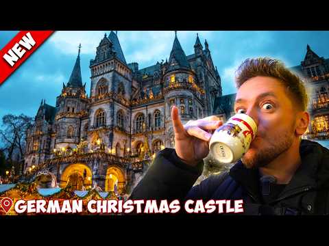 American Wife's FIRST German Christmas Market at a CASTLE! | Street Food, Drinks & Handmade Gifts