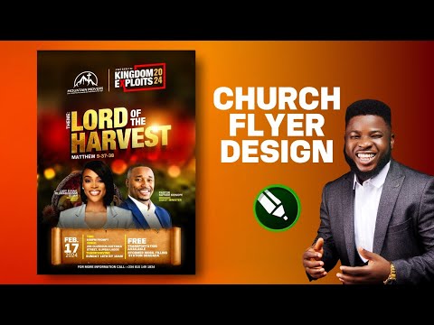 HOW TO DESIGN CREATIVE CHURCH FLYER  //  CHURCH FLYER DESIGN // CORELDRAW TUTORIAL