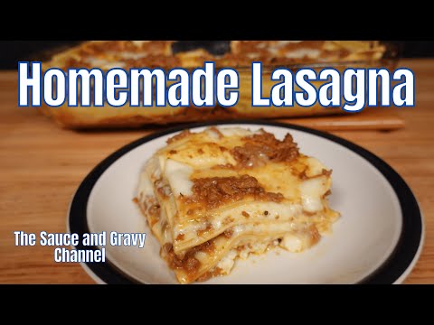Homemade Lasagna | How to Make Homemade Lasagna with Béchamel and Bolognese Sauce | Italian Classic