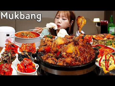 🍱한식러버는 절대 못지나칠 16찬 찜닭백반🍚 전통시장 탈탈 털어 차렸다! 육해공 다 모인 한식 먹방😋KOREANFOOD MUKBANG ASMR EATINGSHOW REALSOUND