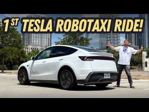 My First Tesla Robotaxi Ride! Autonomous Rideshare w/ Bone Stock Model Y