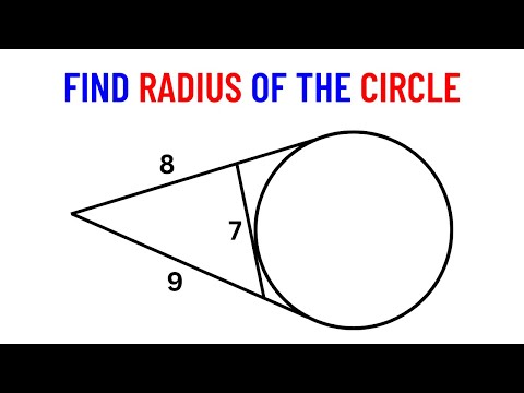 Math Olympiad Challenge | Find Radius of the Circle | Important Geometry Skills Explained
