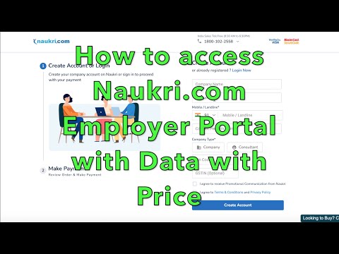 How to access Naukri.com employer portal with data and price...#Naukri.com #Tutorial