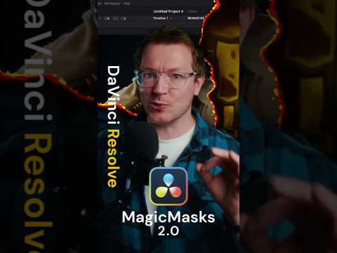 Magic Mask 2.0 in DaVinci Resolve Studio 20 is crazy good! #davinciresolve