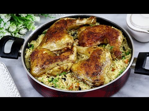 بدون فرن وفي قدر واحد اوزي الدجاج السريع💫حضريه واتهني من الوقفة في المطبخ💫